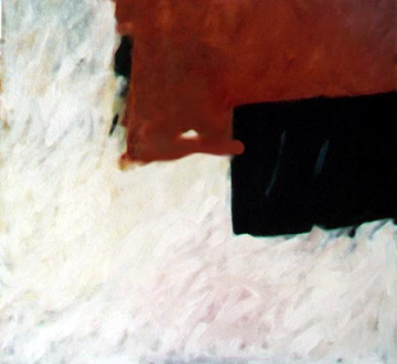 Excentro -100x100cm -Óleo, polvo de mármol-Tabla -2001 - VENDIDO